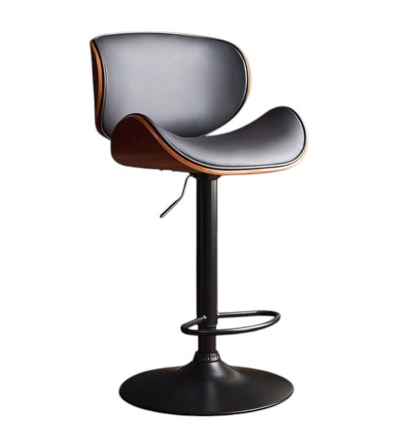 Modern Adjustable Swivel Bar Stool | PU Leather Kitchen Counter Chair