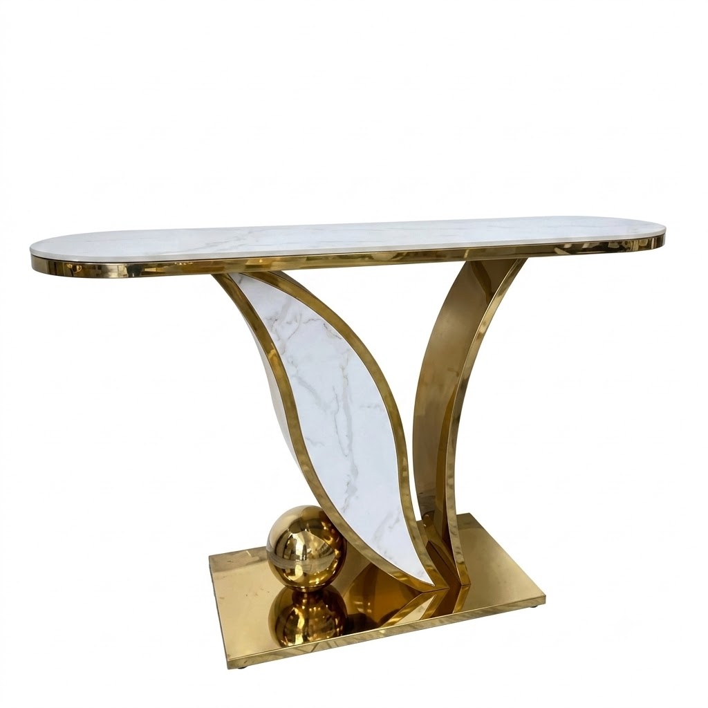 Laurel Marble Console Table